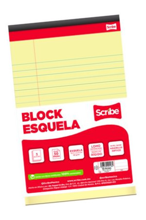 BLOCK ESQUELA BCO.     50H        SCRIBE 401122  4811