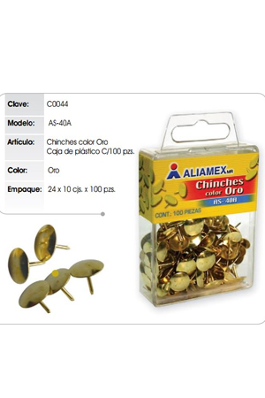 CHINCHETA ORO           C/100    ALIAMEX 101110 C0044 AS-40A