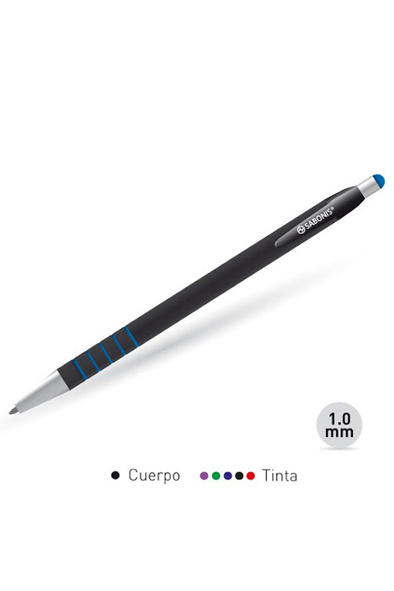 Boligrafo retráctil Touch multifunción de tinta azul Sabonis