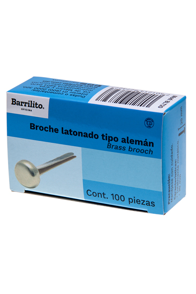 BROCHE LATONADO 20MM C/100     BARRILITO 927327 BLT20
