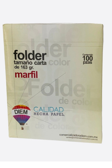 FOLDER T/C CREMA           C/100    DIEM 506883 1FP100